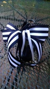 Our girls hairbow with french barrette clip and we can make them using any color ribbon.